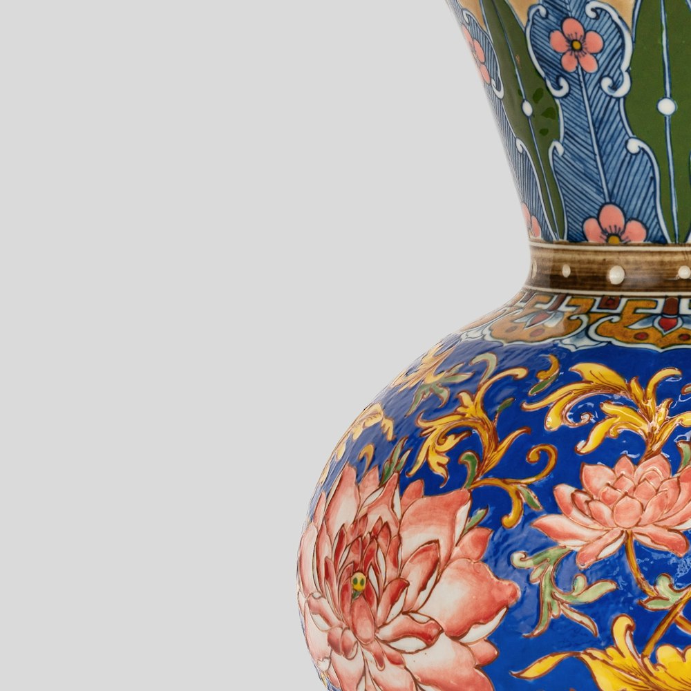 Vase bleu et rose, photo 3