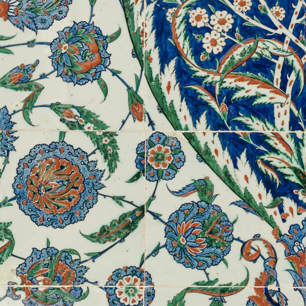 Tapis aux fleurs bleues, photo 3