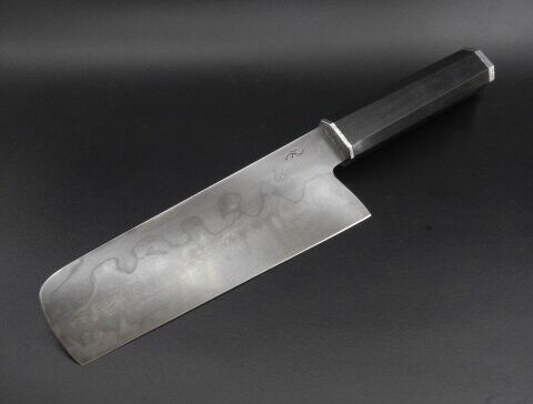 Nakiri 17 cm forgé, manche wa ébène